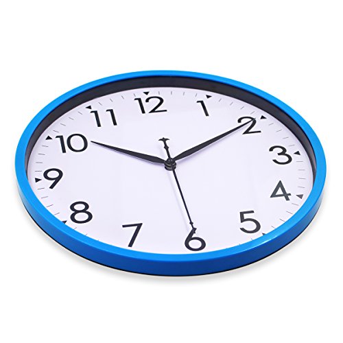 Hippih 10" Silent Quartz Decorative Wall Clock Angle2