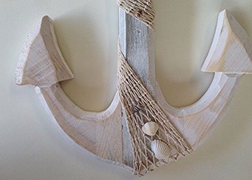 Large Nautical Beach Anchor Wall Plaque 12.5" x 18" Magnify