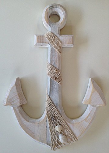 Large Nautical Beach Anchor Wall Plaque 12.5" x 18" Installed