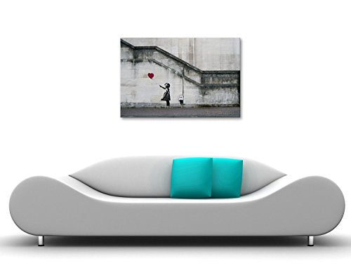 Wall26 - "There is Always Hope Balloon Girl" Canvas Print 12"x18"