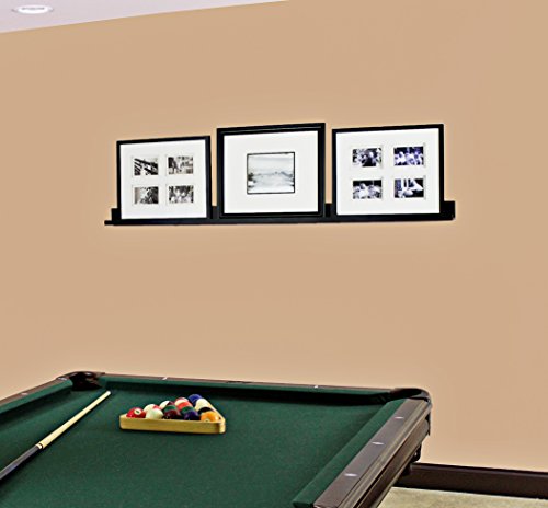 InPlace Picture Ledge Floating Shelf Black Installed2