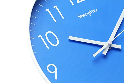 SonYo 10" Silent Quartz Modern Wall Clock Magnify