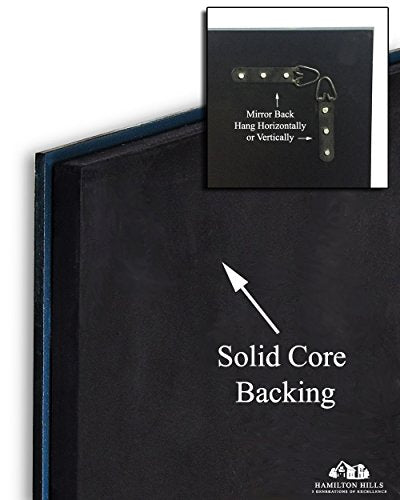 Large Rectangular Streamlined 1 Inch Beveled Wall Mirror Back