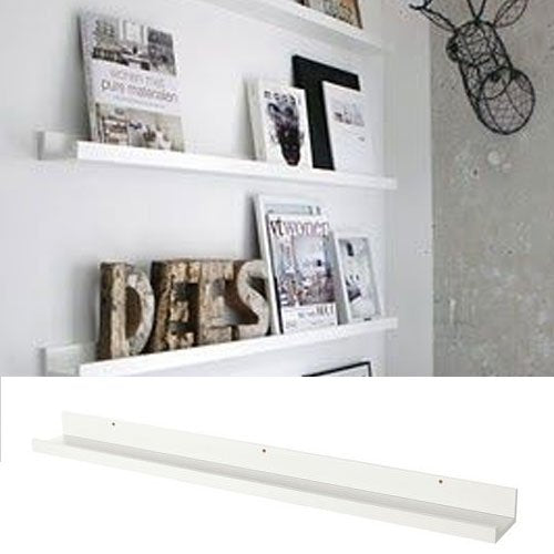 WALLNITURE Modern Design Floating Wall Mount Shelf 3.5"x46" Installed