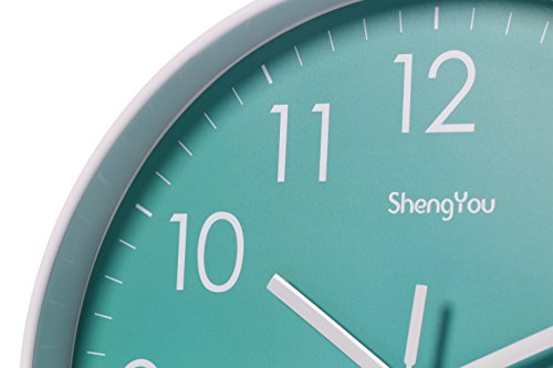 SonYo 10" Silent Quartz Modern Simple Wall Clock (5 colors) Magnify