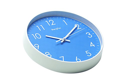 SonYo 10" Silent Quartz Modern Wall Clock Angle