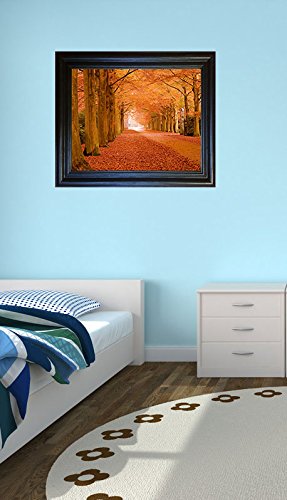 Changing Leaves Framed 3D Lenticular Picture 14.5"x18.5" Installed2