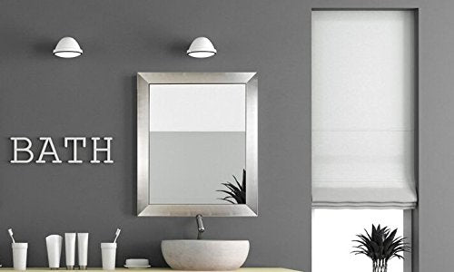 Alpine Crackled Mirror Silver Installed