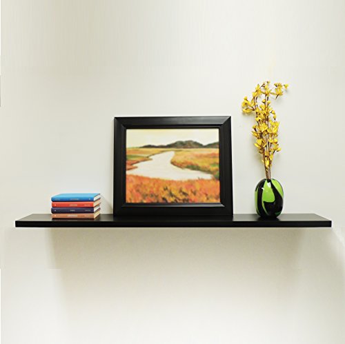 InPlace Floating Wall Shelf Black Installed3