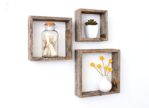 BarnwoodUSA Rustic Open Box Shelves (Set of 3) Example