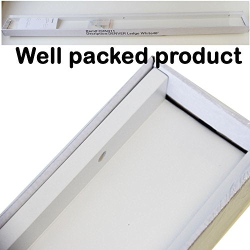 WALLNITURE Modern Design Floating Wall Mount Shelf 3.5"x46" Packaging