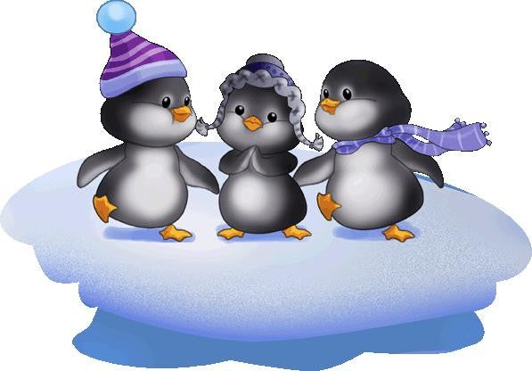 Murals2Go Three Penguins Wall Decal Cutout