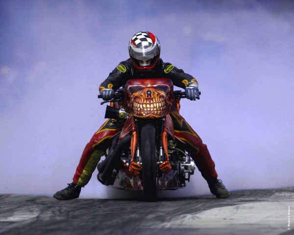 Searchlight GP Motorcycle Drag VII Wall Decal