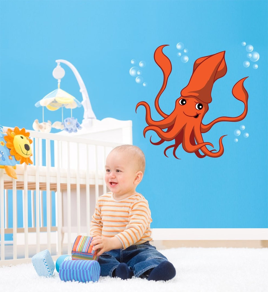 Winn Squid Wall Decal Cutout