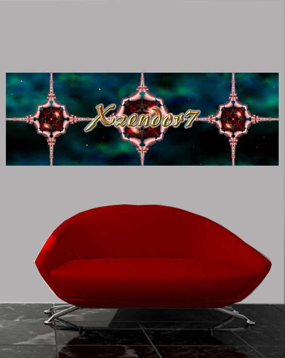 Xzendor7 "Fracture Vortex" Glossy Poster