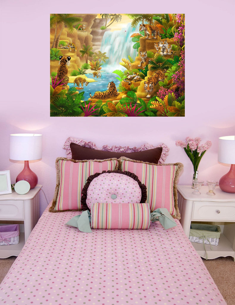 Murals2Go "Tiger Paradise" Glossy Poster