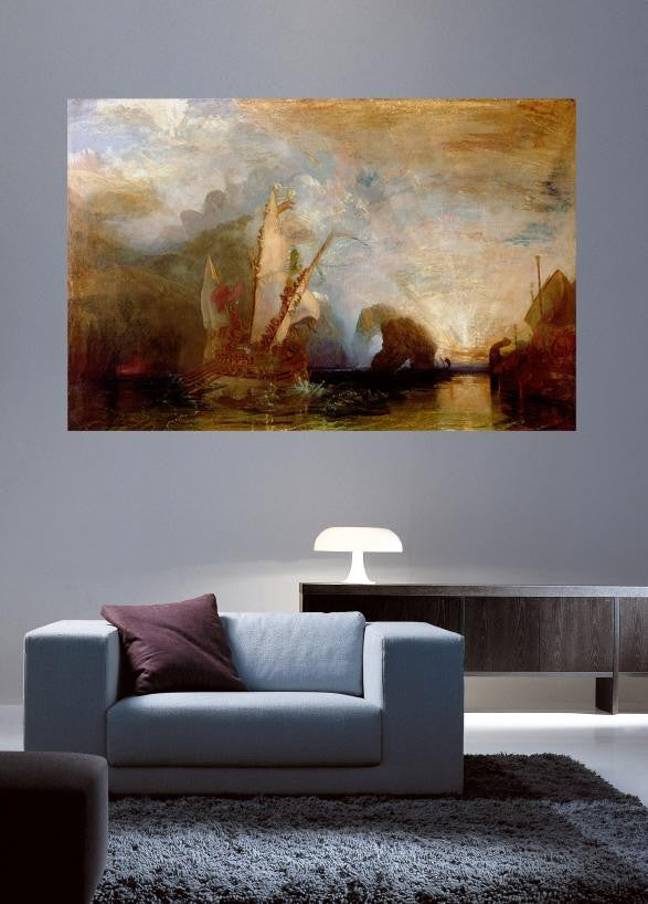 Turner "Ulysses Deriding Polyphemus" (1829) Wall Decal