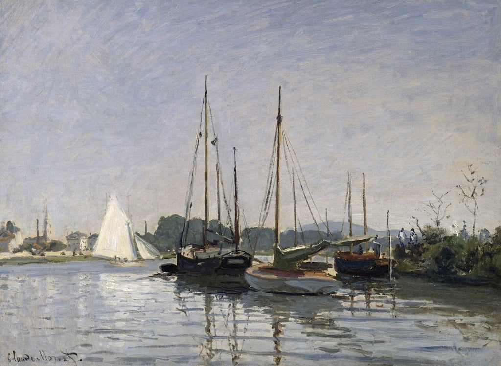 Monet "Pleasure Boats, Argenteuil" (1872) Glossy Poster