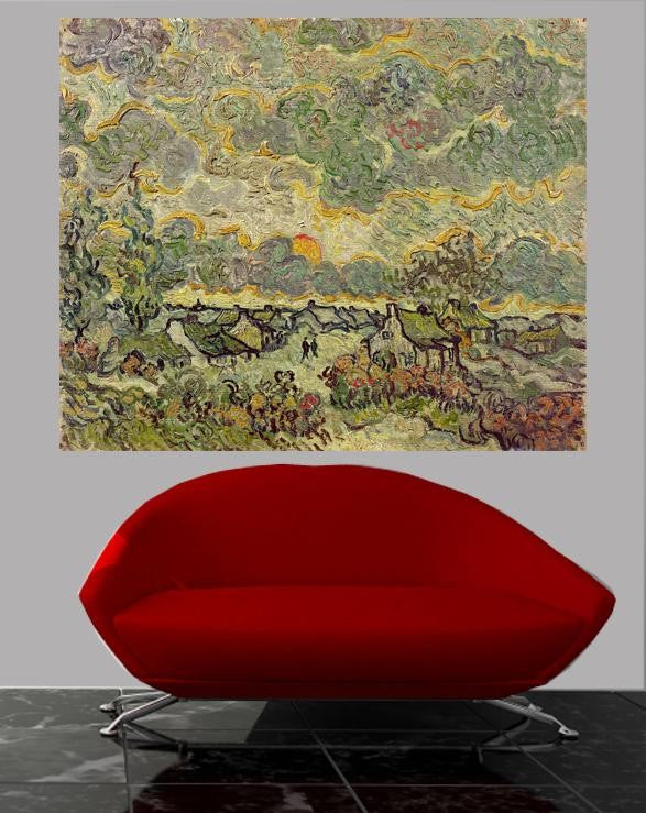 van Gogh "Autumn Landscape" (1890) Glossy Poster