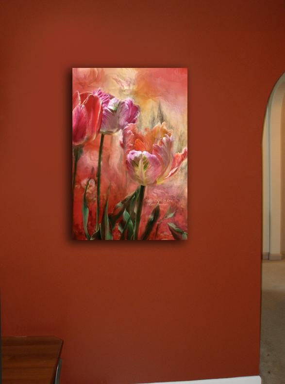 Cavalaris "Tulips-Colors Of Love" Canvas Installed