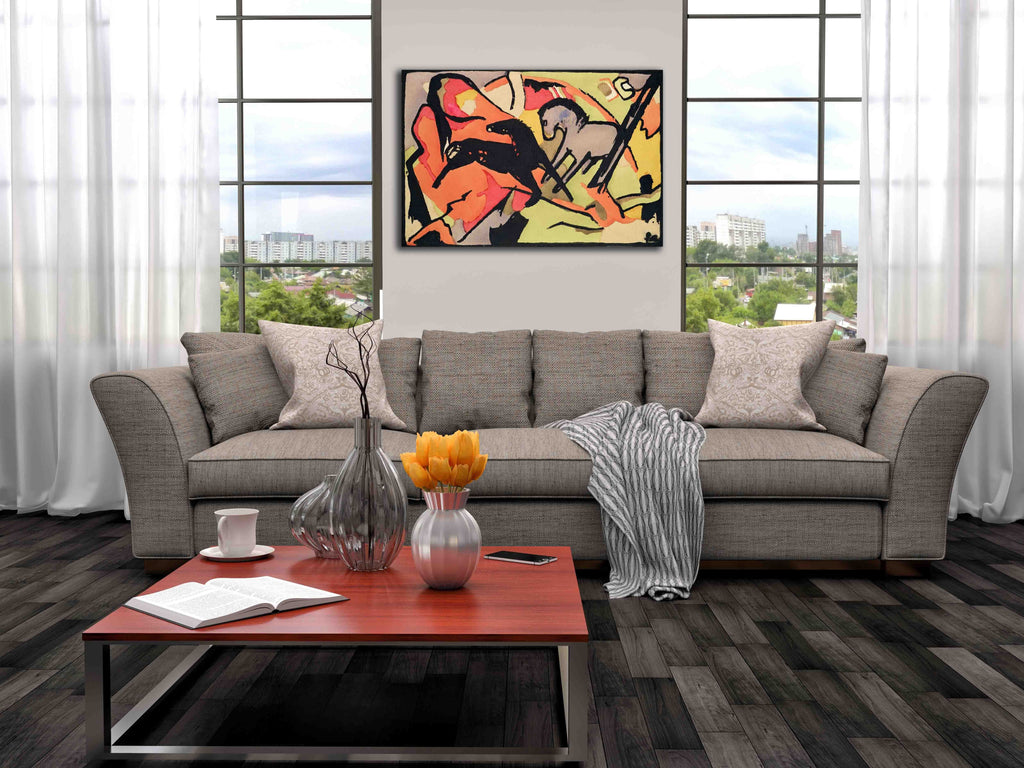 Marc "Two Horses" (1911) Canvas Installed