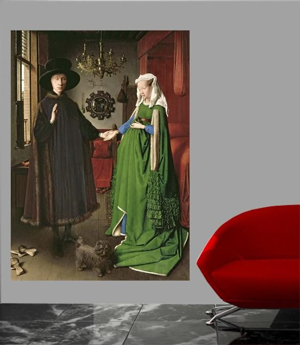 Eyck "The Portrait of Giovanni" (1434) Wall Decal
