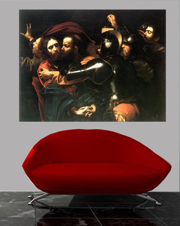 Caravaggio "Kiss of Judas" Glossy Poster