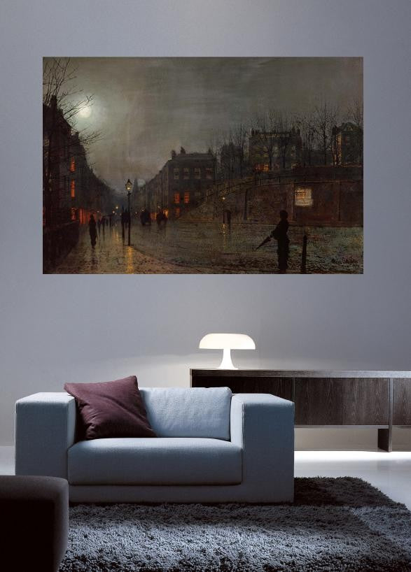 Grimshaw "Going Home at Dusk" (1882) Wall Decal
