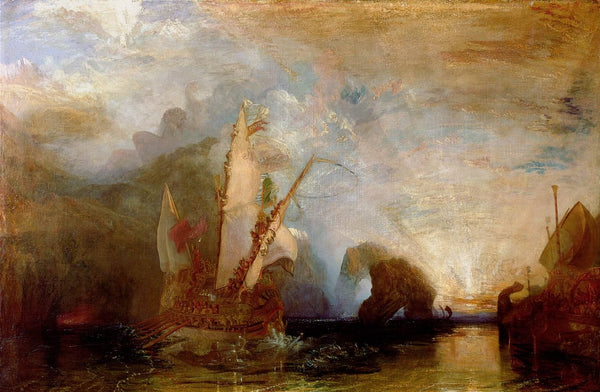 Turner "Ulysses Deriding Polyphemus" (1829) Glossy Poster