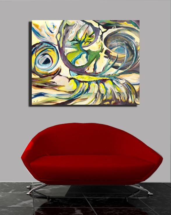 Yosi Amir XLIII Canvas Installed