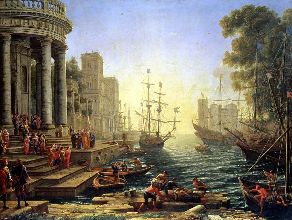 Lorrain "Seaport with the Embarkation of St. Ursula" (1641) Wall Decal