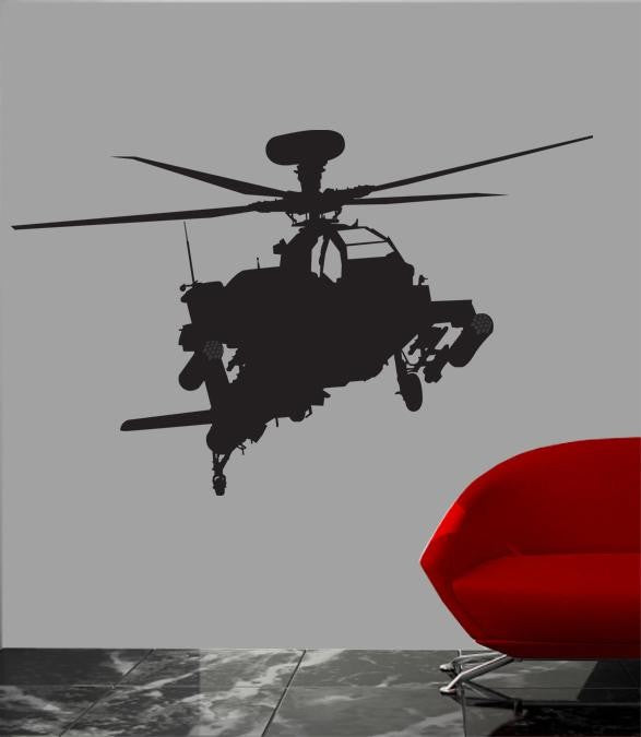 Haynes Silhouette Helicopter XIII Wall Decal Cutout