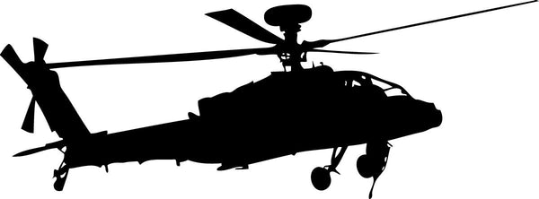 Haynes Silhouette Helicopter VIII Wall Decal Cutout