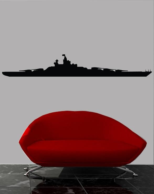 Haynes Battleship I Silhouette Wall Decal Cutout