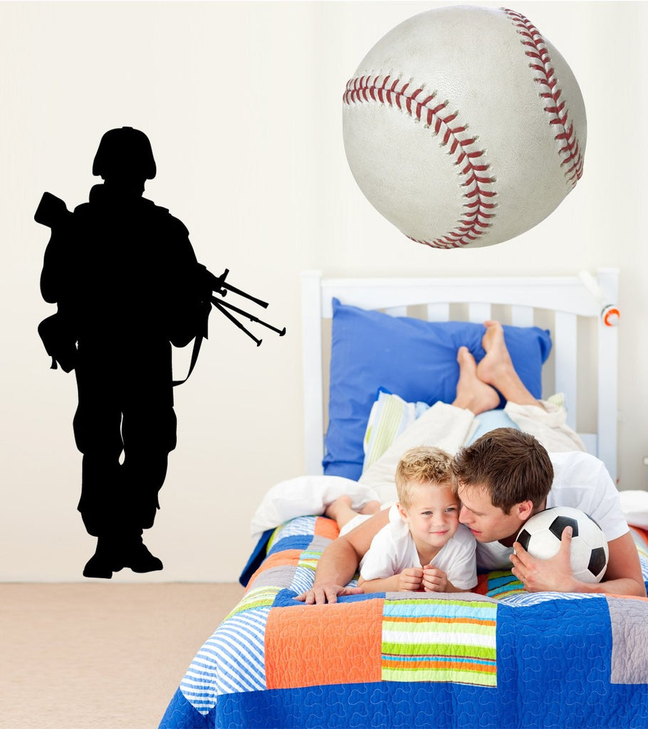 Haynes Military Soldier VII Silhouette Wall Decal Cutout