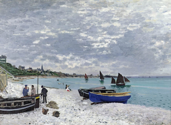 Monet "The Beach at Sainte-Adresse" (1867) Wall Decal