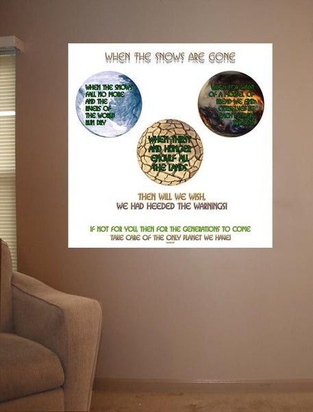 Xzendor7 "When the Snows Are Gone" Glossy Poster