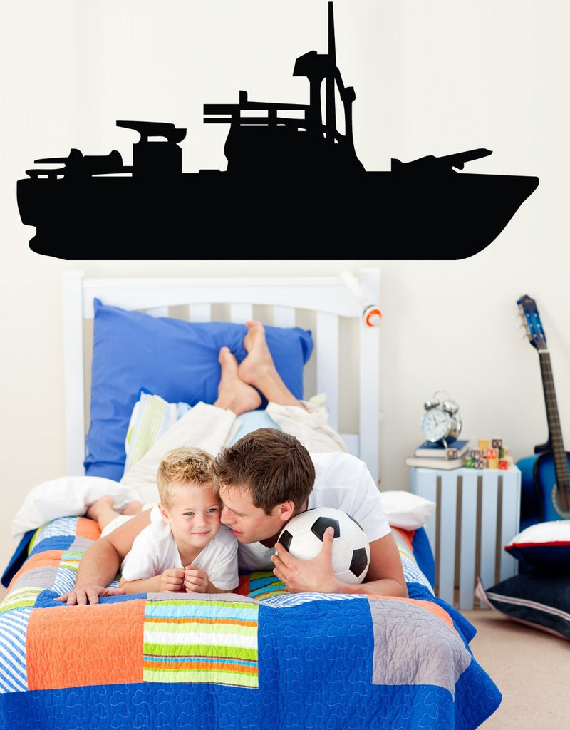 Haynes PT Boat Silhouette Wall Decal Cutout