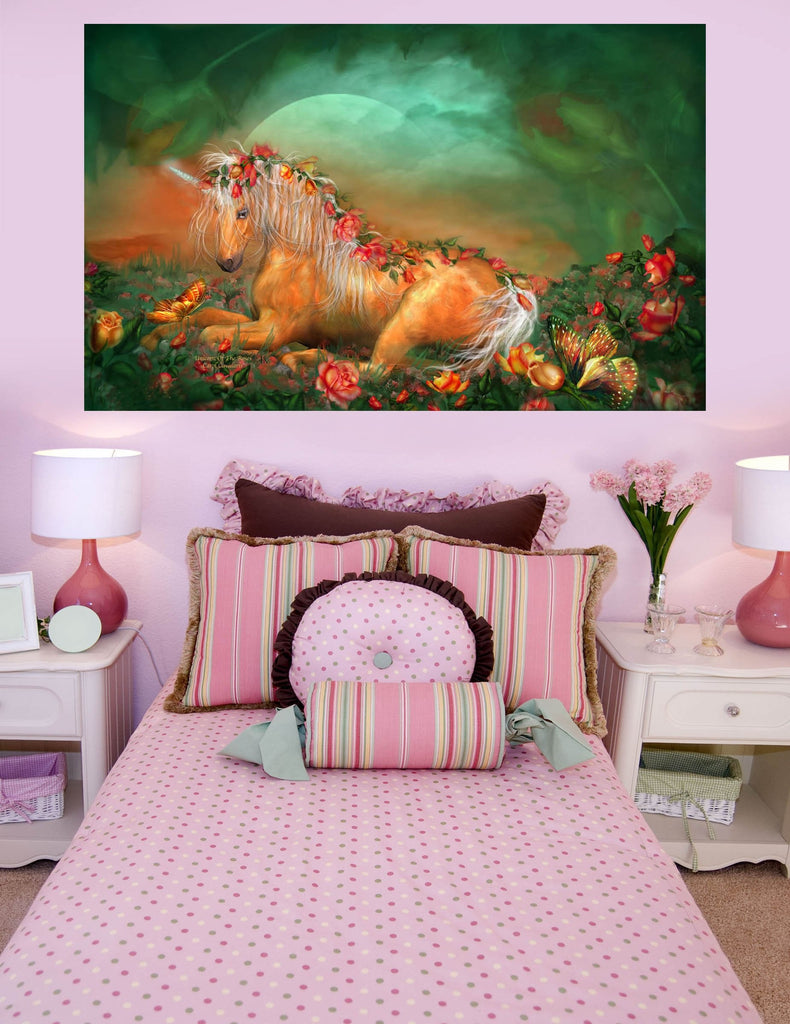 Cavalaris "Unicorn Of The Roses" Wall Decal