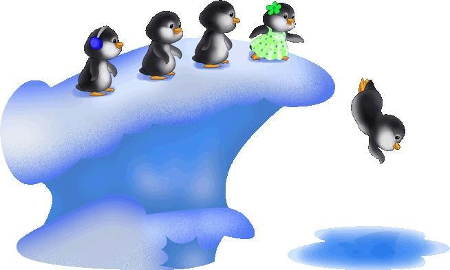 Murals2Go Penguin Fun Wall Decal