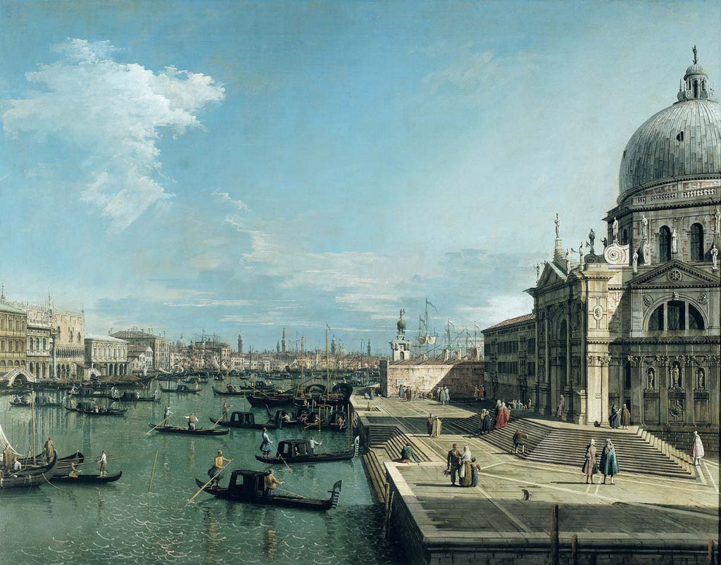 Canaletto "The Entrance to the Grand Canal and the Church of Santa Maria della Salute" (18th) Glossy Poster