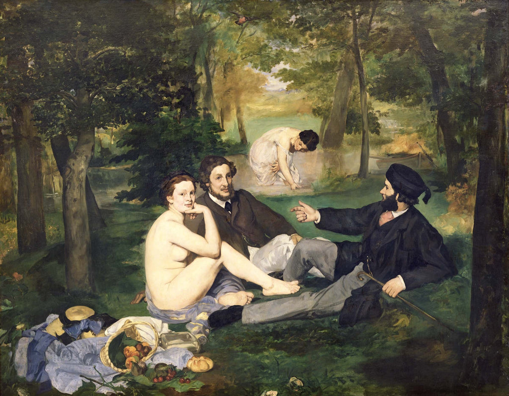Manet "Dejeuner sur l'Herbe" (1863) Glossy Poster