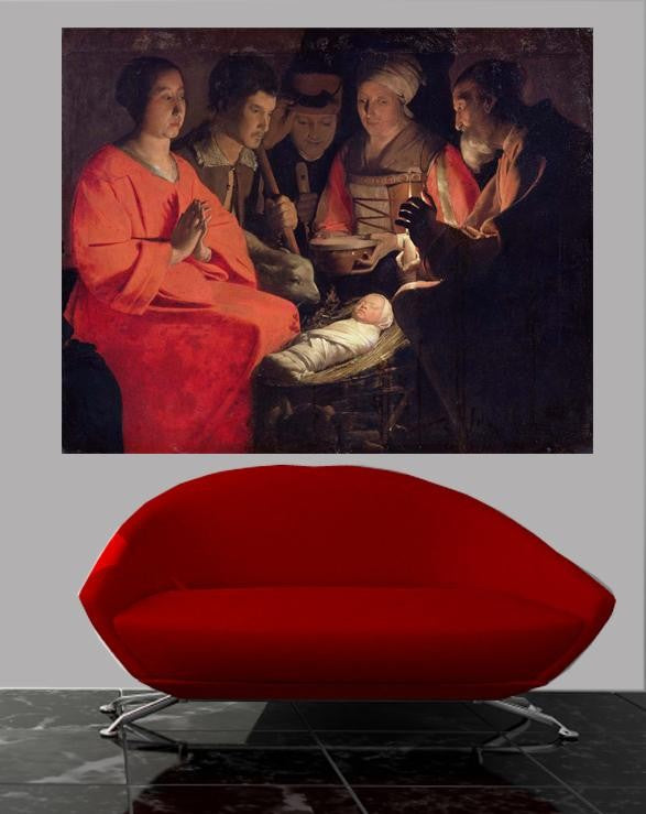 Tour "Adoration of the Shepherds" (17th) Wall Decal