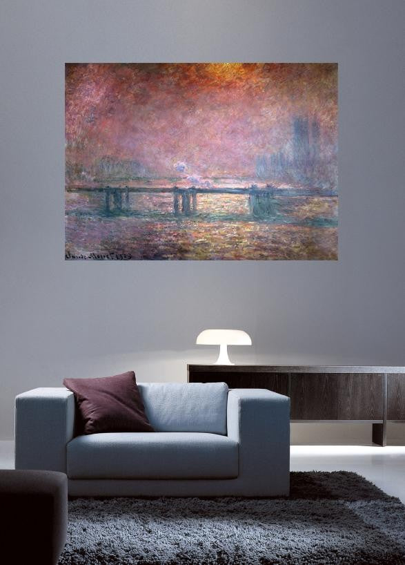 Monet "The Thames at Charing Cross" (1903) Wall Decal