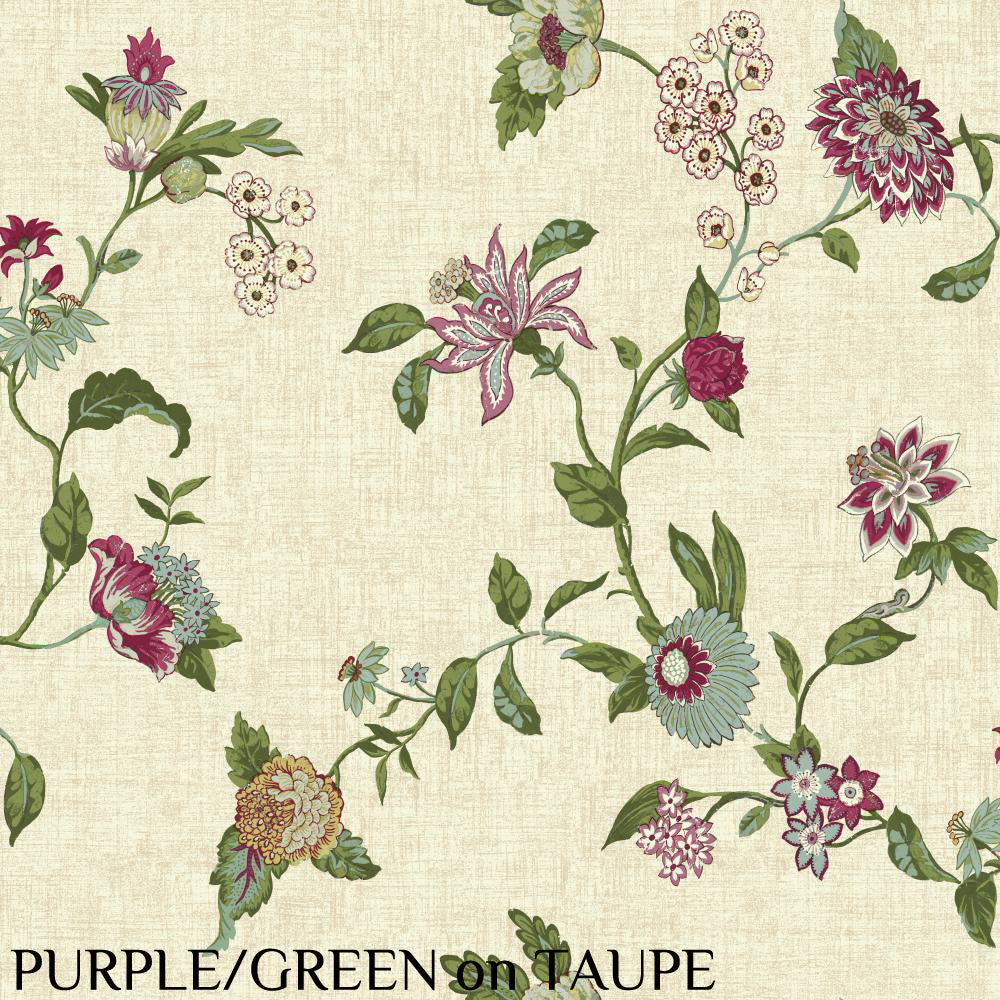 Waverly "Graceful Garden Trail" Purple/Green Wallpaper