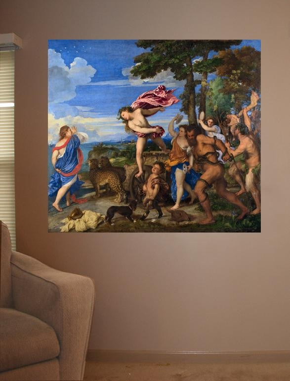 Titian "Bacchus and Ariadne" (1523) Glossy Poster