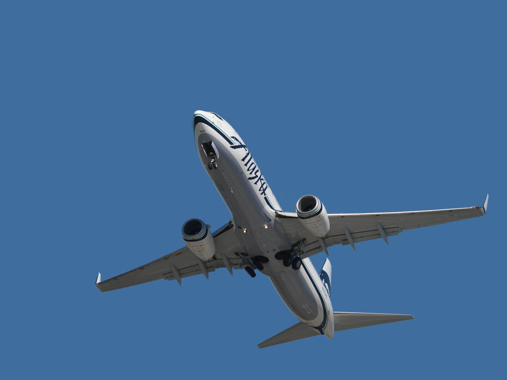 Chibi Alaska Air 737 Flyover Wall Decal
