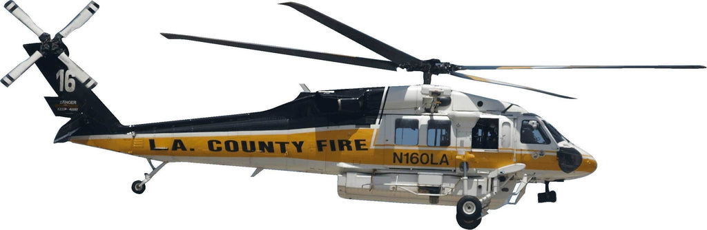 Chibi LACoFD Copter 16 Wall Decal Cutout