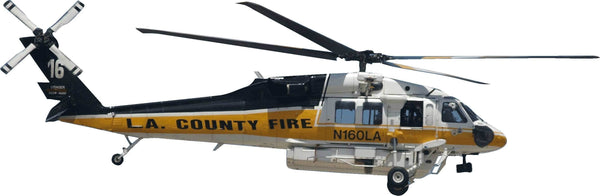 Chibi LACoFD Copter 16 Wall Decal Cutout