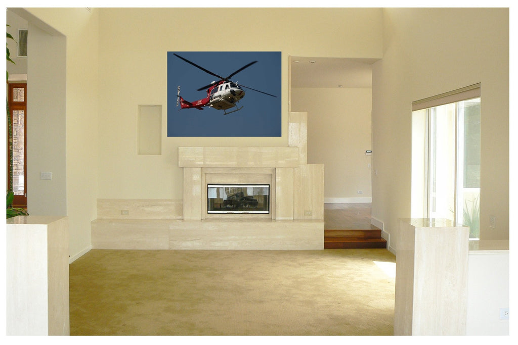 Chibi LAFD Fire I Helicopter Glossy Poster